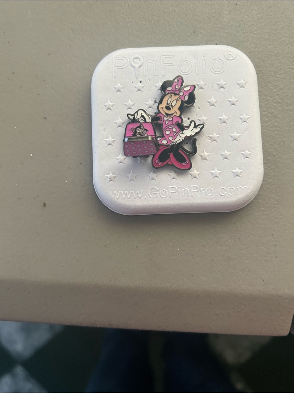 Loungefly Minnie Mouse Pink Polka Dot Pin